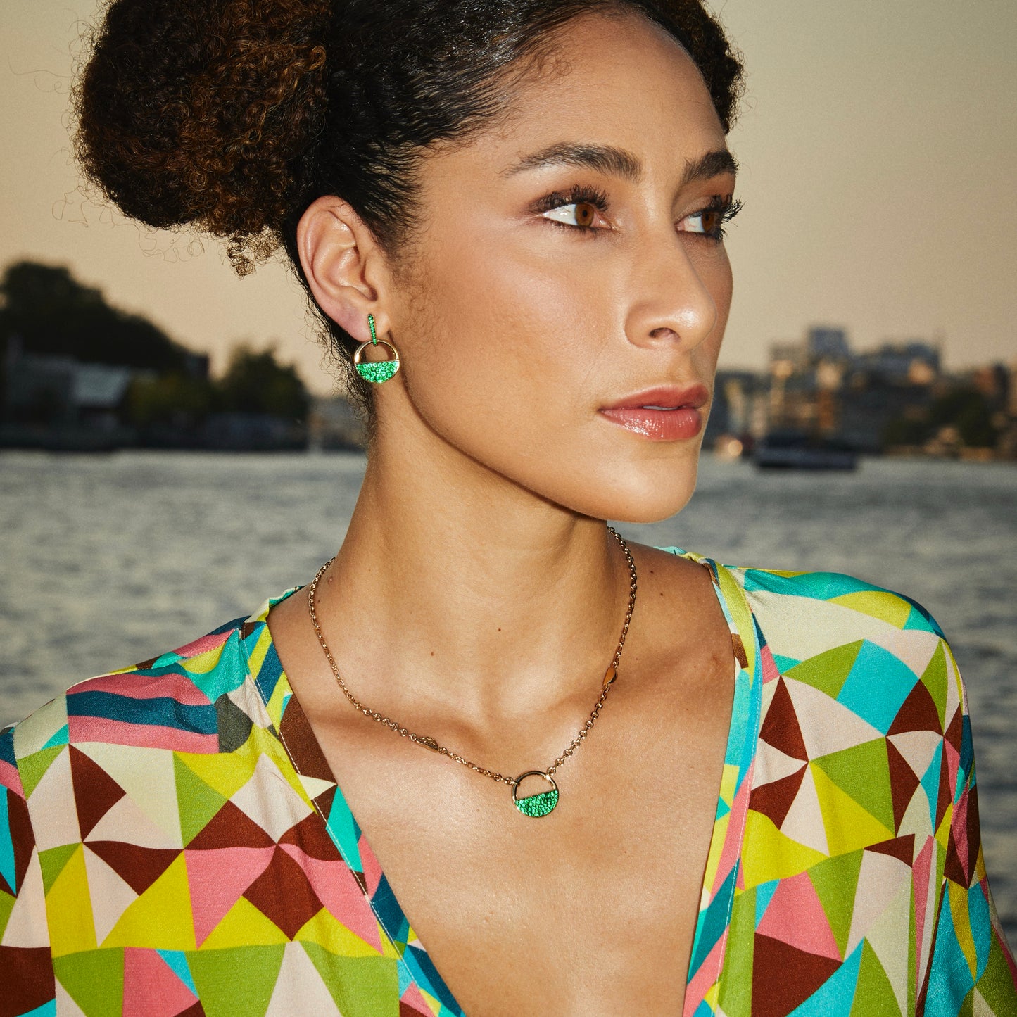 Luna Collection Pendant Earrings