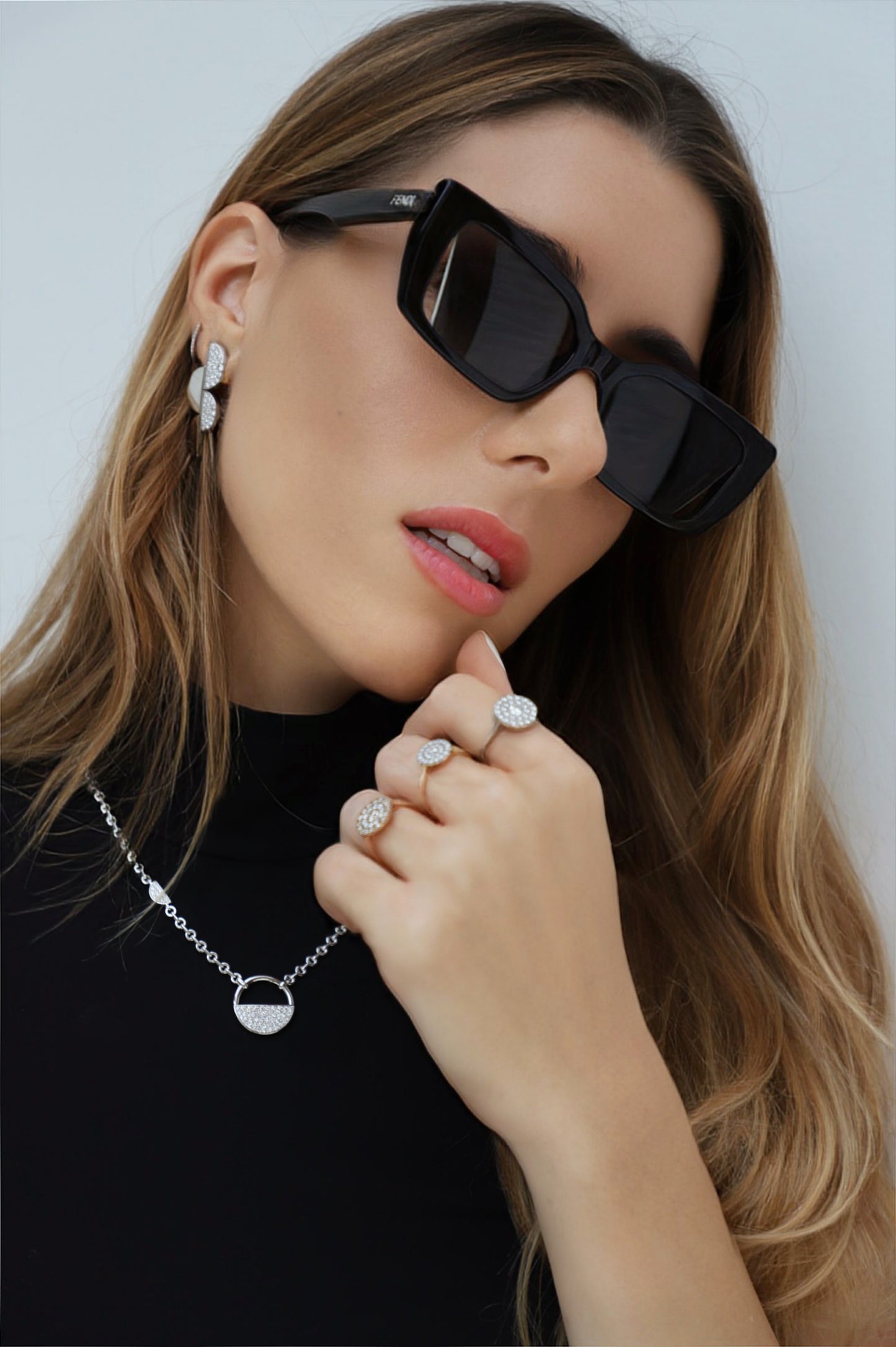 Luna Collection Half Moon Necklace